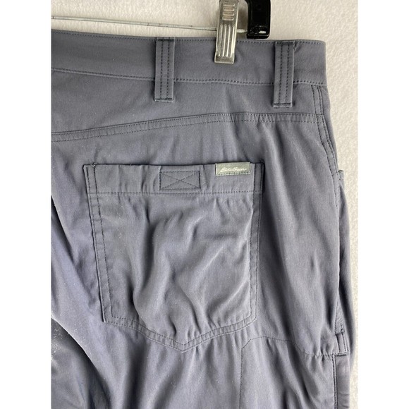 Eddie Bauer Hiking Pants Mens 36 Gray Moisture Wick Breathable Nylon Outdoor - Picture 14 of 16